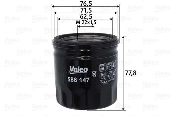 Olejový filter VALEO